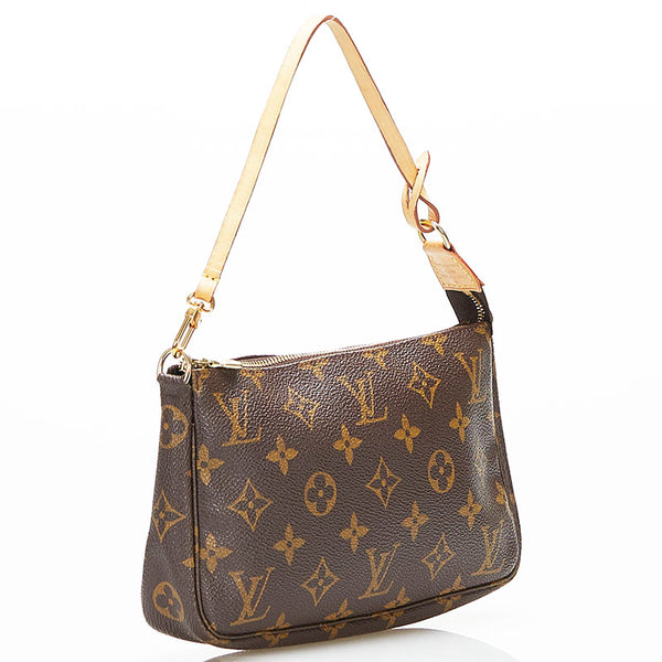 ルイ ヴィトン モノグラム アクセソワール ハンドバッグ アクセサリーポーチ  M40712 ブラウン PVC レザー レディース LOUIS VUITTON 【中古】
