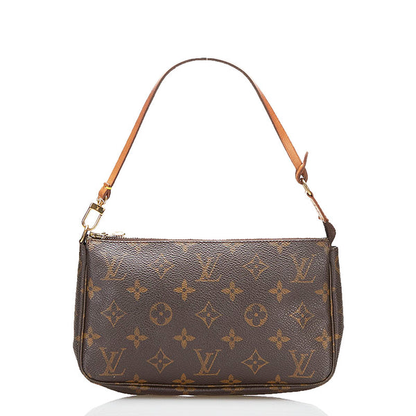 ルイ ヴィトン モノグラム アクセソワール ポシェット アクセサリーポーチ M40712 ブラウン PVC レザー レディース LOUIS VUITTON 【中古】