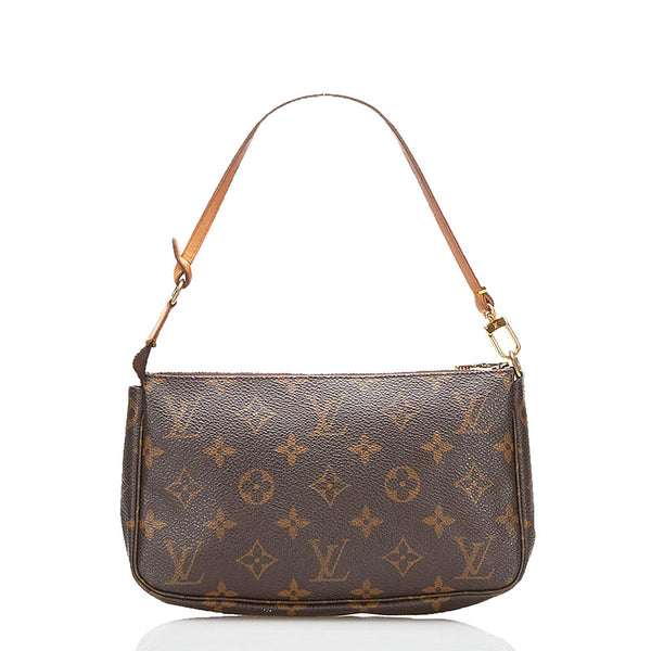 ルイ ヴィトン モノグラム アクセソワール ポシェット アクセサリーポーチ M40712 ブラウン PVC レザー レディース LOUIS VUITTON 【中古】