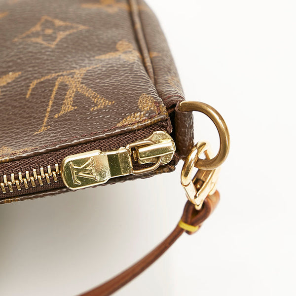 ルイ ヴィトン モノグラム アクセソワール ポシェット アクセサリーポーチ M40712 ブラウン PVC レザー レディース LOUIS VUITTON 【中古】