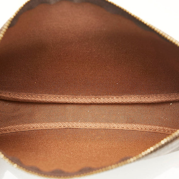ルイ ヴィトン モノグラム アクセソワール ポシェット アクセサリーポーチ M40712 ブラウン PVC レザー レディース LOUIS VUITTON 【中古】