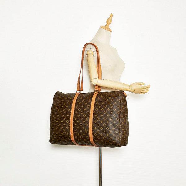 ルイ ヴィトン モノグラム フラネリー50 ショルダーバッグ M51116 ブラウン PVC レザー レディース LOUIS VUITTON 【中古】