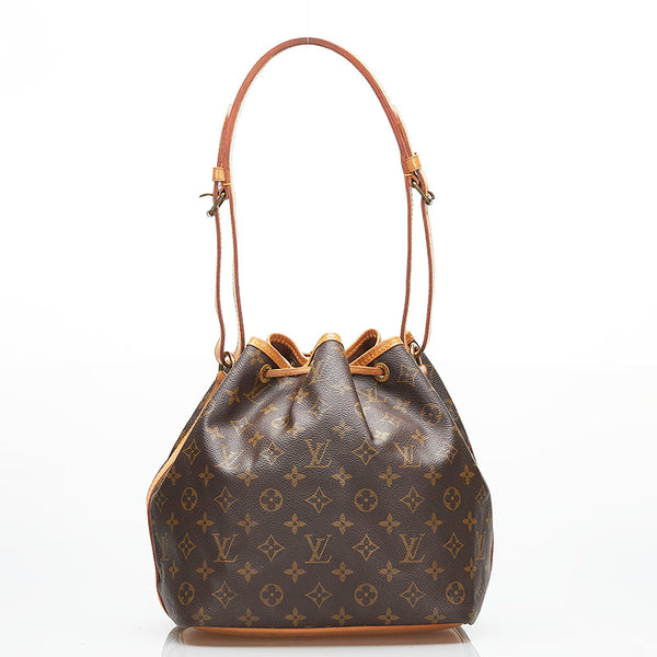 ルイ ヴィトン モノグラム プチノエ ショルダーバッグ M42226 ブラウン PVC レザー レディース LOUIS VUITTON 【中古】