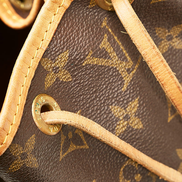 ルイ ヴィトン モノグラム プチノエ ショルダーバッグ M42226 ブラウン PVC レザー レディース LOUIS VUITTON 【中古】