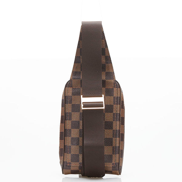 ルイ ヴィトン ダミエ ジェロニモス ボディバッグ N51994 エベヌ ブラウン PVC レザー メンズ LOUIS VUITTON 【中古】