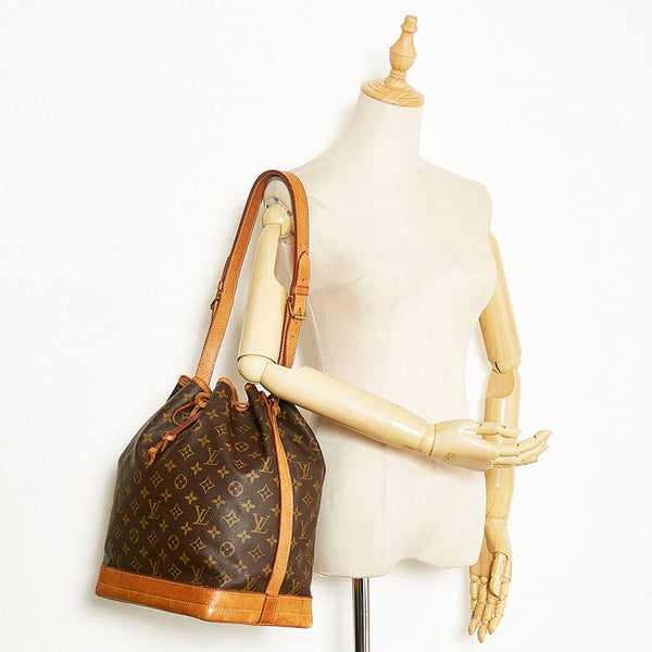 ルイ ヴィトン モノグラム ノエ ショルダーバッグ M42224 ブラウン PVC レザー レディース LOUIS VUITTON 【中古】