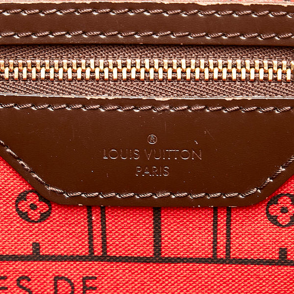 ルイ ヴィトン ダミエ ネヴァーフルMM トートバッグ ショルダーバッグ N41358 エベヌ ブラウン PVC レザー レディース LOUIS VUITTON 【中古】