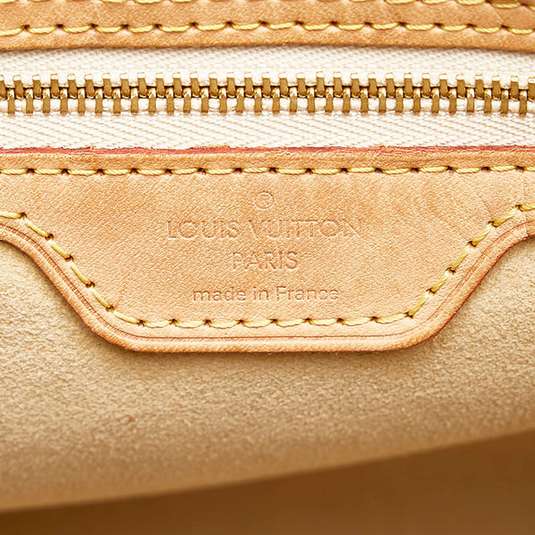 ルイ ヴィトン ダミエ アズール ハムステッドPM ハンドバッグ N51207 ホワイト PVC レザー レディース LOUIS VUITTON 【中古】