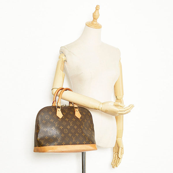 ルイ ヴィトン モノグラム アルマPM ハンドバッグ M51130 ブラウン PVC レザー レディース LOUIS VUITTON 【中古】