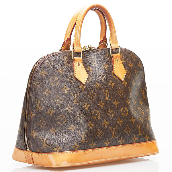 ルイ ヴィトン モノグラム アルマPM ハンドバッグ M51130 ブラウン PVC レザー レディース LOUIS VUITTON 【中古】