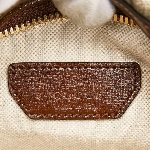 グッチ GGスプリーム インターロッキングG ボディバッグ ウエストバッグ ショルダーバッグ 682933 ベージュ ブラウン PVC レザー レディース GUCCI 【中古】