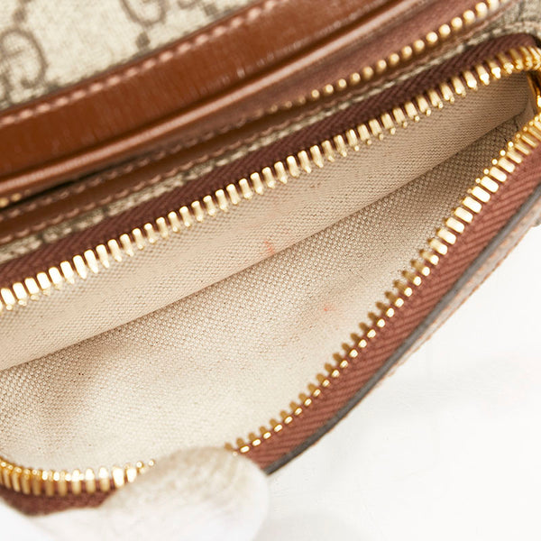 グッチ GGスプリーム インターロッキングG ボディバッグ ウエストバッグ ショルダーバッグ 682933 ベージュ ブラウン PVC レザー レディース GUCCI 【中古】