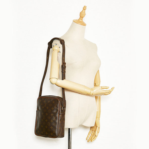 ルイ ヴィトン モノグラム プチ マルソー ショルダーバッグ M40264 ブラウン PVC レザー レディース LOUIS VUITTON 【中古】