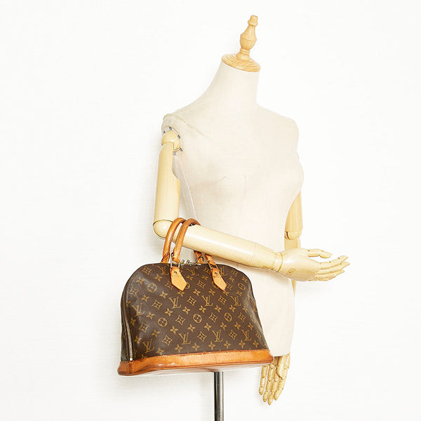 ルイ ヴィトン モノグラム アルマPM ハンドバッグ M51130 ブラウン PVC レザー レディース LOUIS VUITTON 【中古】