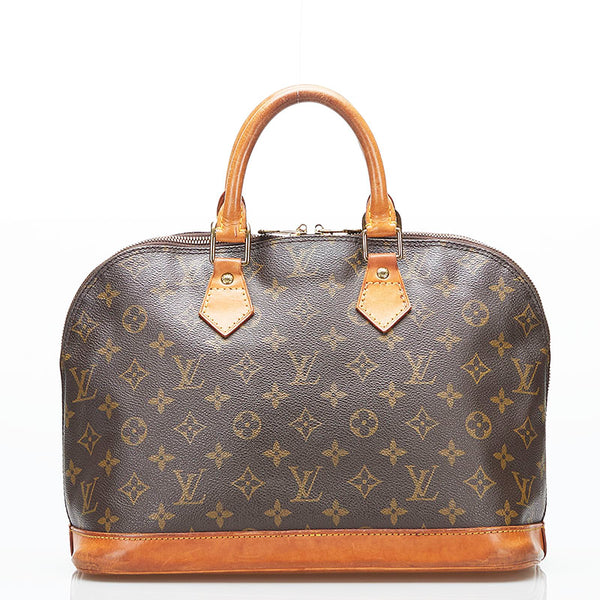 ルイ ヴィトン モノグラム アルマPM ハンドバッグ M51130 ブラウン PVC レザー レディース LOUIS VUITTON 【中古】