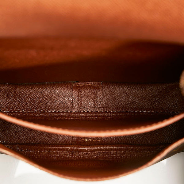 ルイ ヴィトン モノグラム カルトシエールMM 斜め掛け ショルダーバック M51253 ブラウン PVC レザー レディース LOUIS VUITTON 【中古】
