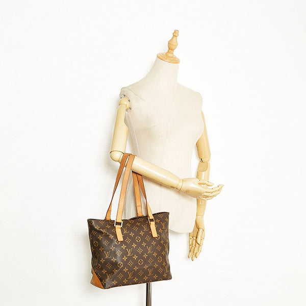 ルイ ヴィトン モノグラム カバピアノ トートバッグ ハンドバッグ M51148 ブラウン PVC レザー レディース LOUIS VUITTON 【中古】