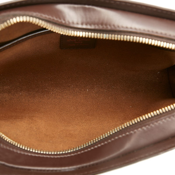 ルイ ヴィトン ダミエ サンルイ セカンドバッグ N51993 エベヌ ブラウン PVC レザー メンズ LOUIS VUITTON 【中古】