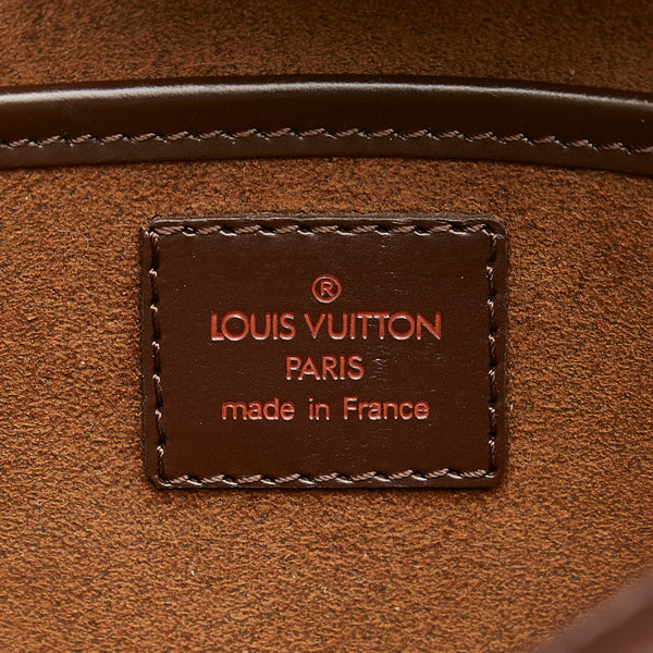 ルイ ヴィトン ダミエ サンルイ セカンドバッグ N51993 エベヌ ブラウン PVC レザー メンズ LOUIS VUITTON 【中古】