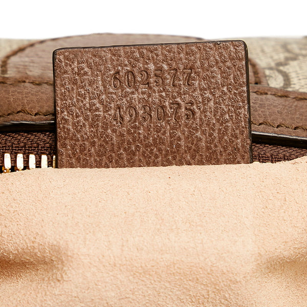 グッチ オフィディア GGスモール GGスプリーム ハンドバッグ ミニボストンバッグ 2WAY 602577 ブラウン ベージュ PVC レザー レディース GUCCI 【中古】