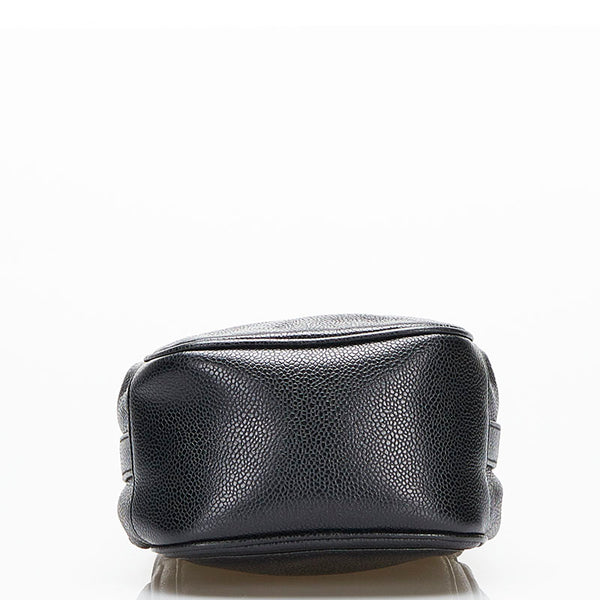 シャネル ココマーク チェーンショルダーバッグ ブラック キャビアスキン レディース CHANEL 【中古】