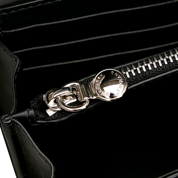バーバリー ノバチェック 斜め掛け ショルダーバッグ ショルダーウォレット ベージュ PVC レザー レディース BURBERRY 【中古】