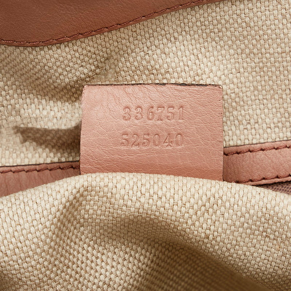 グッチ インターロッキングG ソーホー タッセル ハンドバッグ ショルダーバッグ 2WAY 336751 ブラウン パテントレザー レディース GUCCI 【中古】