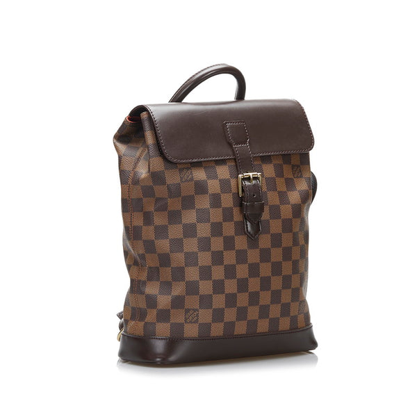 ルイ ヴィトン ダミエ ソーホー リュック バックパック N51132 ブラウン PVC レザー レディース LOUIS VUITTON 【中古】