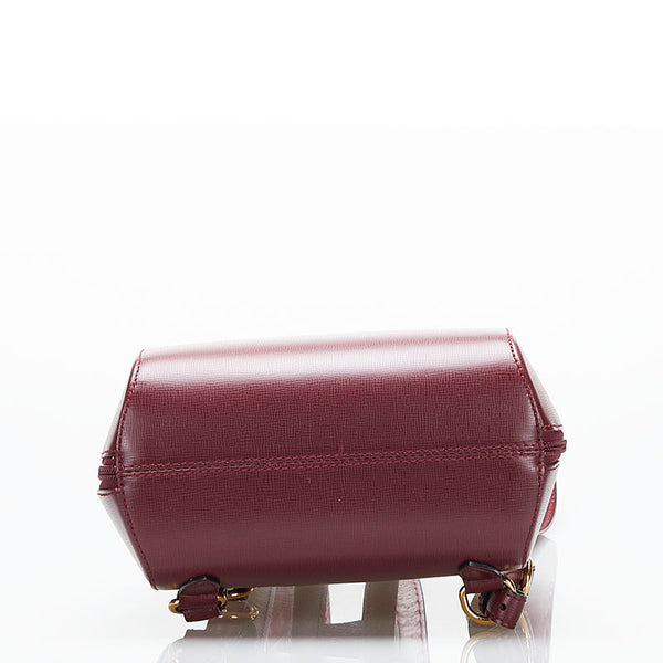 カルティエ マスト リュック バックパック ワインレッド レザー レディース CARTIER 【中古】