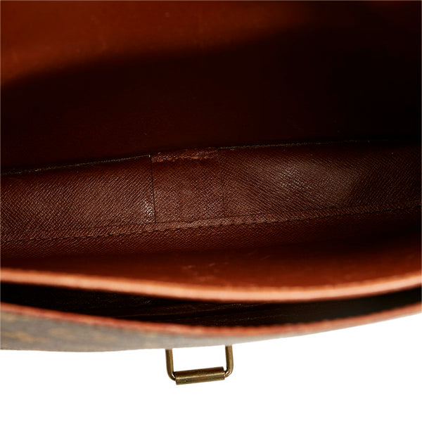 ルイ ヴィトン モノグラム カルトシエールGM 斜め掛け ショルダーバッグ M51252 ブラウン PVC レザー レディース LOUIS VUITTON 【中古】