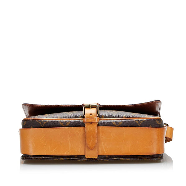 ルイ ヴィトン モノグラム カルトシエールGM 斜め掛け ショルダーバッグ M51252 ブラウン PVC レザー レディース LOUIS VUITTON 【中古】