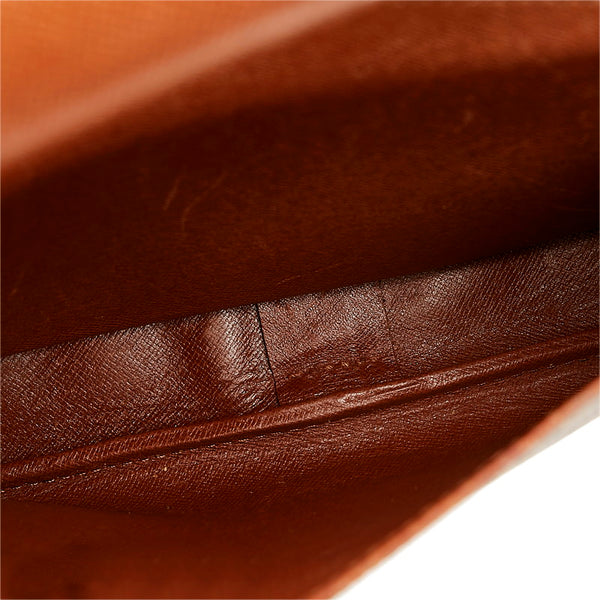 ルイ ヴィトン モノグラム カルトシエールGM 斜め掛け ショルダーバッグ M51252 ブラウン PVC レザー レディース LOUIS VUITTON 【中古】