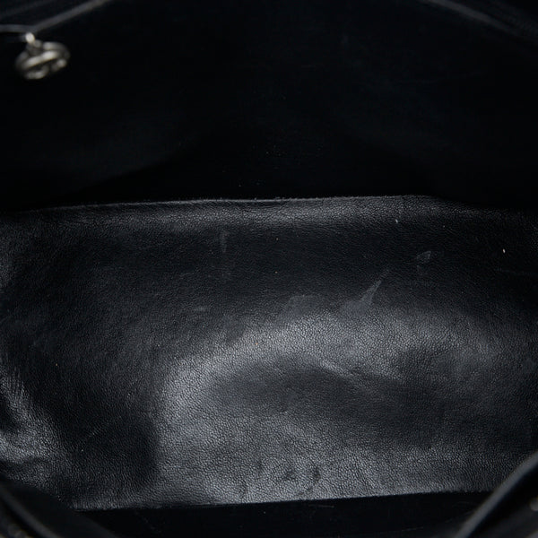 シャネル ココマーク キルティング 復刻トート シルバー金具 トートバッグ ショルダーバッグ ブラック パテントレザー レディース CHANEL 【中古】