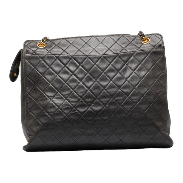 シャネル マトラッセ ココマーク チェーン ショルダーバッグ トートバッグ ブラック ゴールド ラムスキン レディース CHANEL 【中古】