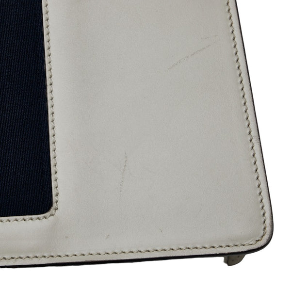 グッチ シェリーライン シルヴィ ショルダーバッグ 421882 ホワイト ネイビー レッド レザー レディース GUCCI 【中古】