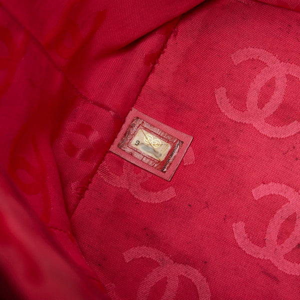 シャネル カンボンライン ココマーク ラージ トートバッグ ショルダーバッグ ブラック ホワイト カーフ レザー レディース CHANEL 【中古】