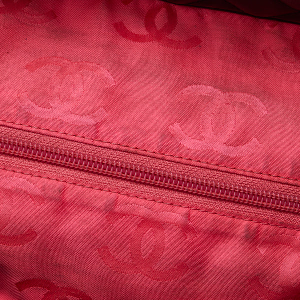 シャネル カンボンライン ココマーク ラージ トートバッグ ショルダーバッグ ブラック ホワイト カーフ レザー レディース CHANEL 【中古】