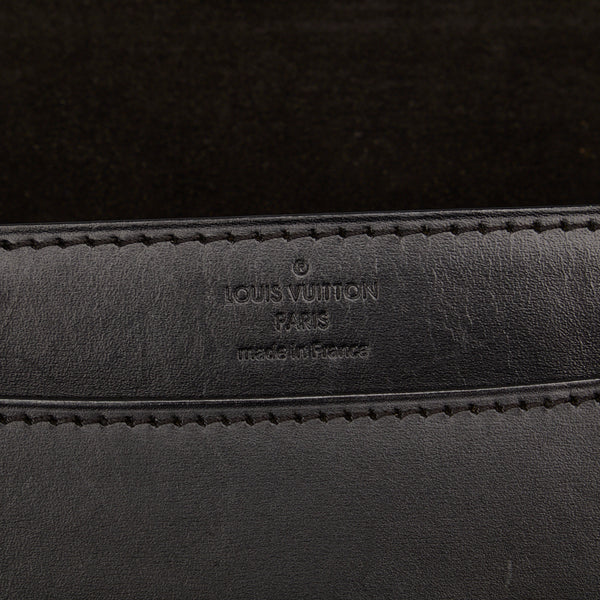 ルイ ヴィトン ポシェットルイーズMM チェーン ショルダーバッグ M41279 ノワール ブラック レザー レディース LOUIS VUITTON 【中古】