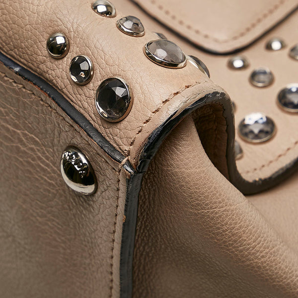 プラダ GLACE'CALF ハンドバッグ ショルダーバッグ 2WAY B26250 POMICE ベージュ レザー レディース PRADA 【中古】