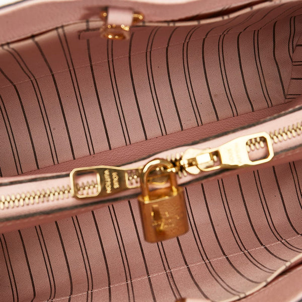 ルイ ヴィトン モノグラム アンプラント モンテーニュ MM ハンドバッグ M41394 ローズバレリーヌ ピンク レザー レディース LOUIS VUITTON 【中古】