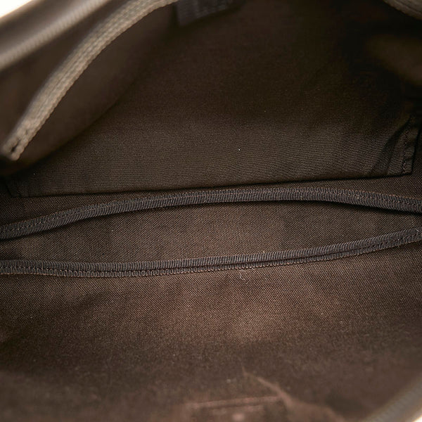 グッチ GGクリスタル アビー ショルダーバッグ 268636 ベージュ ブラウン PVC レザー レディース GUCCI 【中古】