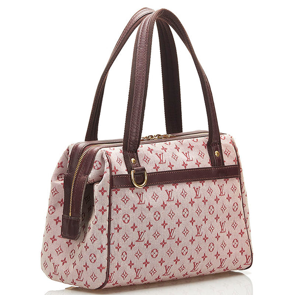 ルイ ヴィトン モノグラム ミニ ジョセフィーヌPM ハンドバッグ M92216 スリーズ ピンク キャンバス レザー レディース LOUIS VUITTON 【中古】