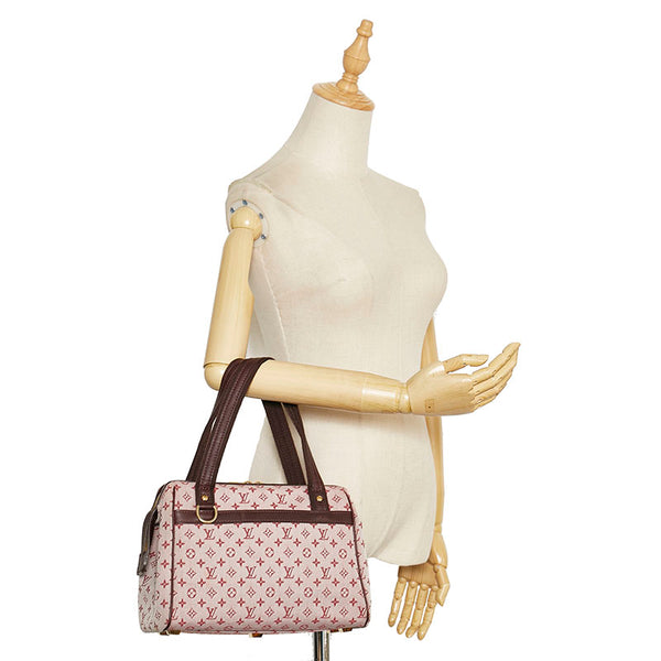 ルイ ヴィトン モノグラム ミニ ジョセフィーヌPM ハンドバッグ M92216 スリーズ ピンク キャンバス レザー レディース LOUIS VUITTON 【中古】