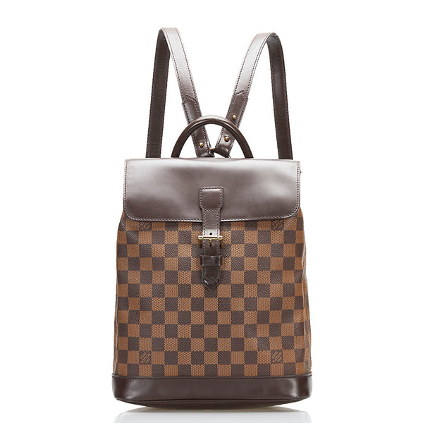 ルイ ヴィトン ダミエ ソーホー リュック バックパック N51132 ブラウン PVC レザー レディース LOUIS VUITTON 【中古】