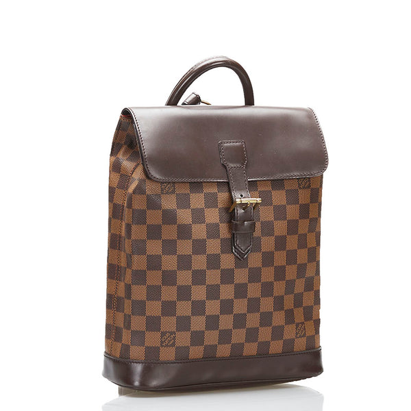 ルイ ヴィトン ダミエ ソーホー リュック バックパック N51132 ブラウン PVC レザー レディース LOUIS VUITTON 【中古】