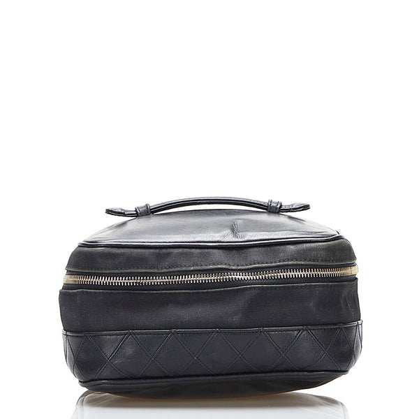 シャネル ココマーク ヴァニティバッグ バニティバッグ ハンドバッグ ブラック レザー レディース CHANEL 【中古】