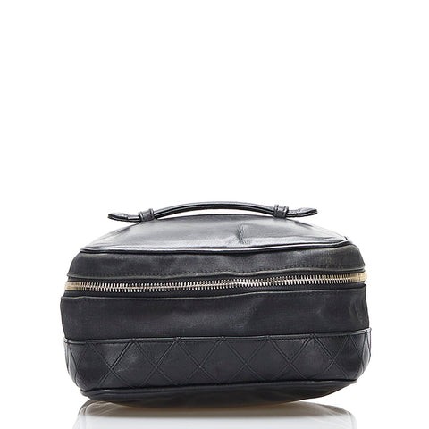 シャネル ココマーク ヴァニティバッグ バニティバッグ ハンドバッグ ブラック レザー レディース CHANEL 【中古】