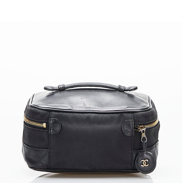 シャネル ココマーク ヴァニティバッグ バニティバッグ ハンドバッグ ブラック レザー レディース CHANEL 【中古】