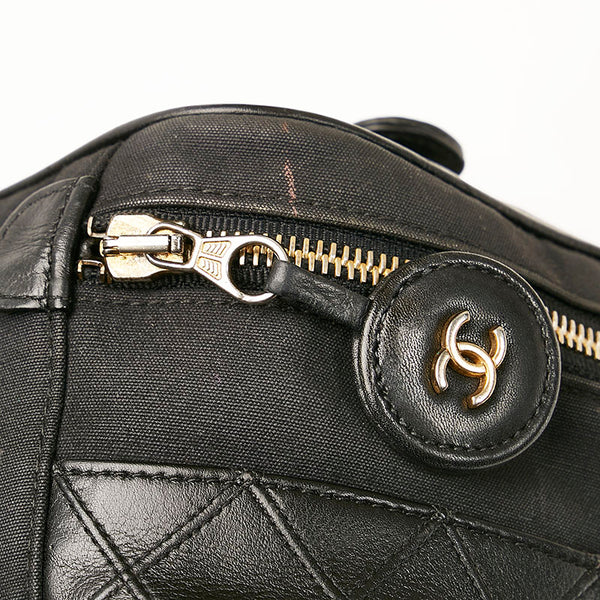 シャネル ココマーク ヴァニティバッグ バニティバッグ ハンドバッグ ブラック レザー レディース CHANEL 【中古】