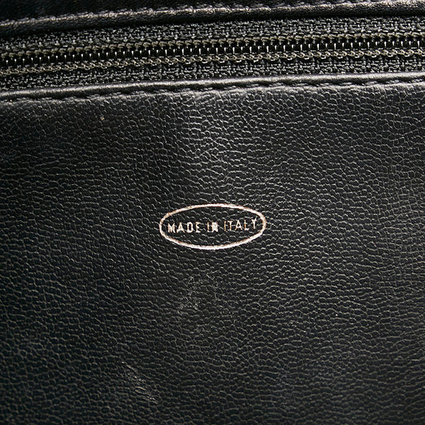 シャネル マトラッセ チェーン ショルダーバッグ ブラック レザー レディース CHANEL 【中古】